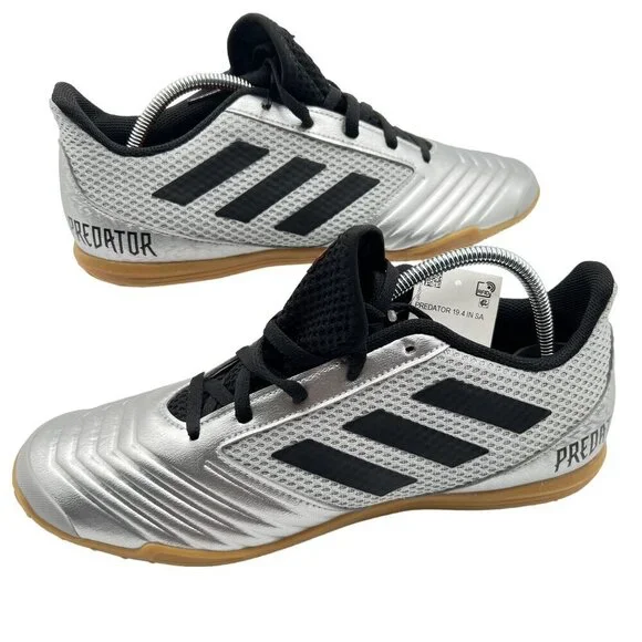 adidas Shoes Adidas Predator 94 Sala J Indoor Soccer Shoes Men 85 Metallic Silver Black Poshmark